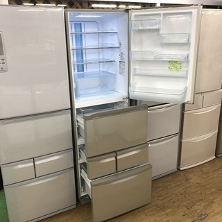 美品【 TOSHIBA 】東芝 427L 5ドア 冷凍冷蔵庫 自動製氷機付き 狭い幅でもスッキリ置ける幅60cmのスリムタイプGR-43ZY
