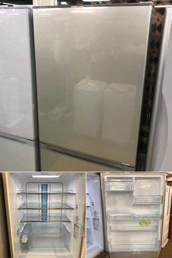 美品【 TOSHIBA 】東芝 427L 5ドア 冷凍冷蔵庫 自動製氷機付き 狭い幅でもスッキリ置ける幅60cmのスリムタイプGR-43ZY