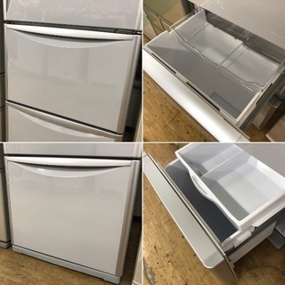 美品【 HITACHI 】日立 365L 3ドア冷凍冷蔵庫 真空チルドルーム 自動製氷機付き まんなか野菜室R-S370DMV