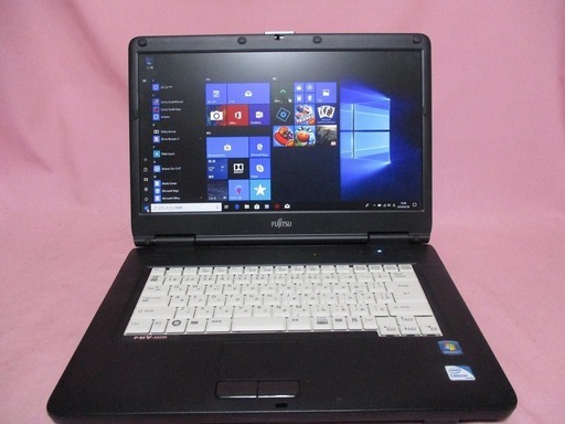 受け渡し者内定 すぐに使えるwindows10　富士通ノートパソコン　HDD500G　格安！