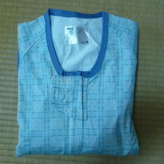 エンゼル　介護用つなぎパジャマ（介護つなぎ服）　Mサイズ　青