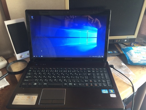 予約されました。Lenovo G570 windows 10Pro 綺麗です。テンキー付き