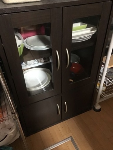 中古 食器棚