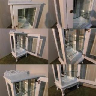 ロココ調ガラスショーケース新品