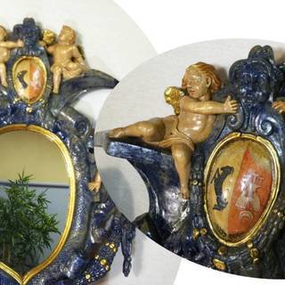 Ｚ5　『イタリア製 アンティークスタイル ウォールミラー』