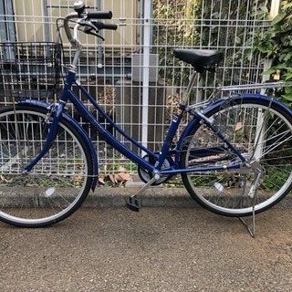 自転車 6段ギア付き ブルー