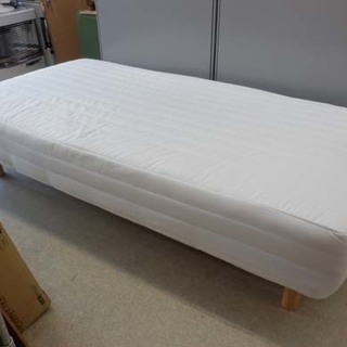 無印良品 シングルベッド 足付マットレスベッド 木製脚 MUJI 白 札幌市 ...