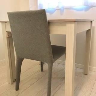 伸長式 ダイニングテーブルセット (レオ)チェア一脚 伸長式 ダイニングテーブルセット (レオ)チェア一脚