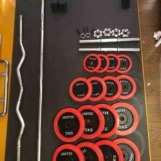 ダンベル、バーベル、ベンチ等のセット