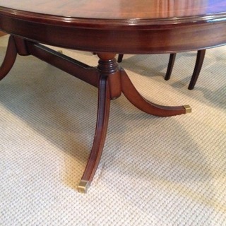 20世紀初頭 英国スタイルダイニングテーブルと椅子6脚