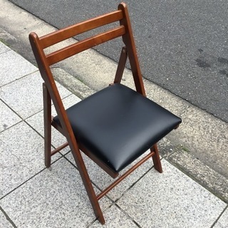 レトロな木製椅子 折りたたみ可 