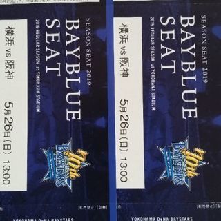 横浜vs阪神⚾5月26日13時⚾Bayblueseat ペアチケット☆