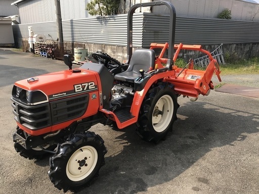 【SOLD OUT】クボタトラクター B72　ワンオーナー車 屋内保管車 16.5馬力 /自動水平/深さ調整