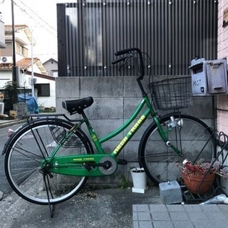 26インチのアップハンドル自転車【取引中】