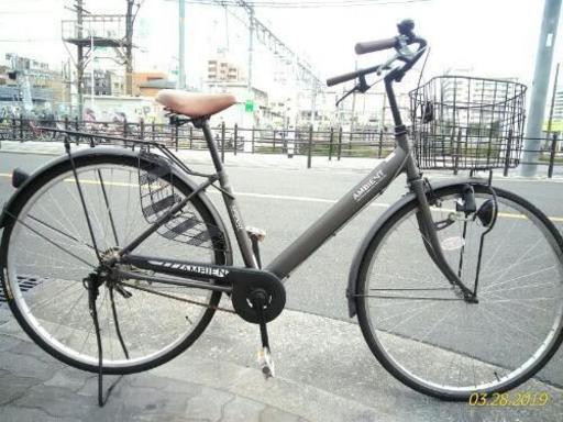 ♪ジモティー特価♪人気の黒！スタイリッシュ１本フレーム　27型中古シティサイクル　新大阪サイクルキッズ