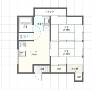 【審査安心・初期費用35,000円で入居可能】残り1部屋！！2D...