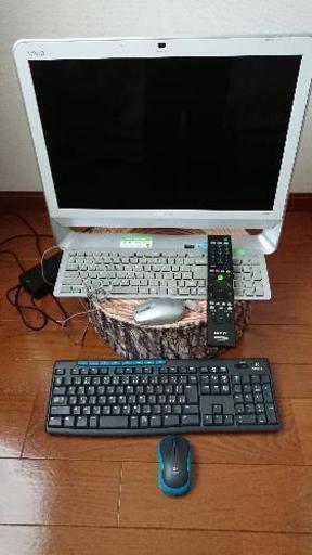 SONY デスクトップパソコン、logicoolワイヤレスキーボード