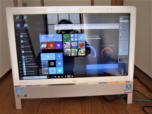 【中古動作品】☆NEC　VN770/E（YAMAHA スピーカー）（Corei5-2410M 4GB 1TB ブルーレイ デスクトップ 一体型 Win 10 ）