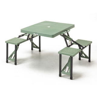 折りたたみ式のピクニックテーブル　簡単組み立て  アウトドアやフ...