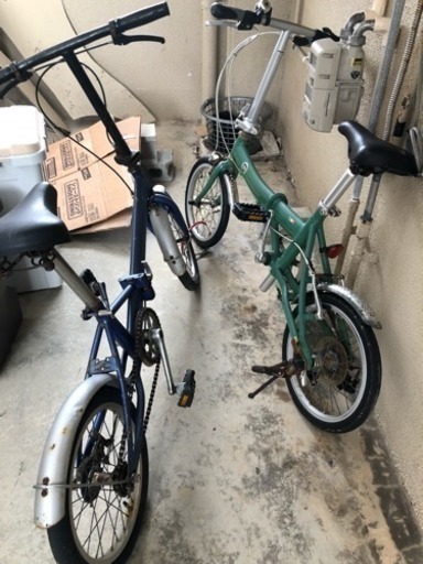 ギア付き折りたたみ自転車2台