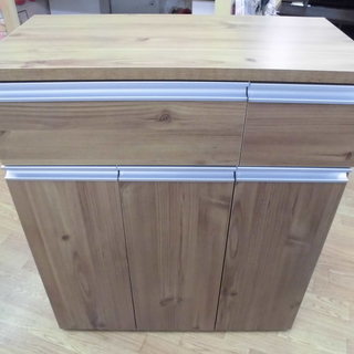 ペールカウンター ゴミ箱付き収納 キッチンカウンター 茶色 幅70㎝　西岡店 ペールカウンター ゴミ箱付き収納 キッチンカウンター 茶色 幅70㎝ 西岡店