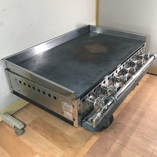 キッチン家電 鉄板焼き 業務用 グリドル 6バーナー お好み 焼きそば 屋台 W930xD700xH24.50mm