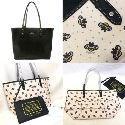 COACH コーチ トートバッグ ミツバチ 正規品リバーシブル対応