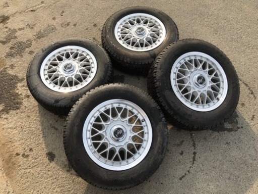 社外ホイール4本セット 美品 希少 BBS風 当時物 15X6.5J ET35 5X114.3 管理番号32708