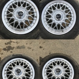 社外ホイール4本セット 美品 希少 BBS風 当時物 15X6.5J ET35 5X114.3 管理番号32708 社外ホイール4本セット 美品 希少 BBS風 当時物 15X6.5J ET35 5X114.