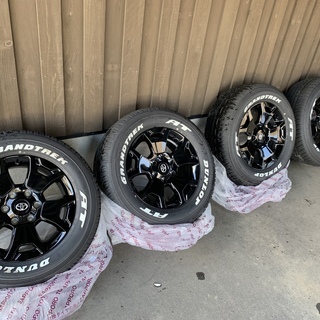 タイヤ、ホイール ハイラックス タイヤホイール セット 新車外し FJ プラドにも ブラックラリー 特別仕様