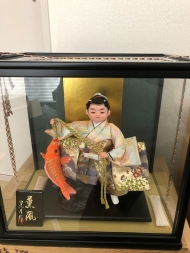 値下げしました五月人形 大将人形 鉄平 松崎幸一光作 おぼこ大将 五