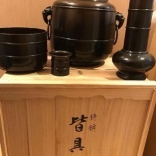 鋳物師 角田秀峰造 鋳銅 皆具一式揃 共箱 茶道具