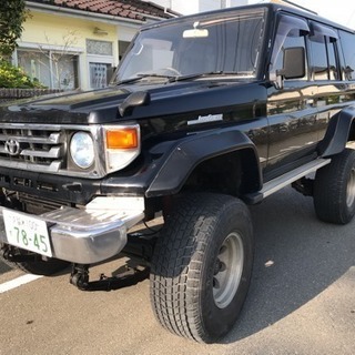 福岡 70 ランクル Hzj77改 ハイリフト わらう 久留米のランドクルーザーの中古車 ジモティー