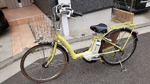 三人乗り対応 電動アシスト自転車 整備済み チャイルドシート　空気入れ付き