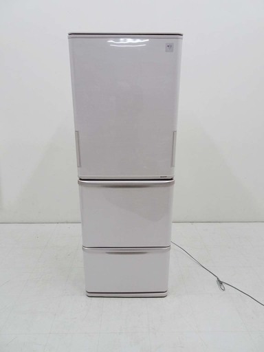 SHARP シャープ どっちもドア プラズマクラスター搭載 冷蔵庫 SJ-PW35A-C 350L 2015年製 サクラベージュ