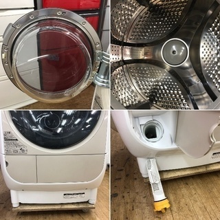 美品【 HITACHI 】日立 ビックドラム 洗濯9.0㎏/乾燥6.0㎏ ドラム式洗濯機 風アイロン ヒートリサイクル乾燥 BD-V3600L