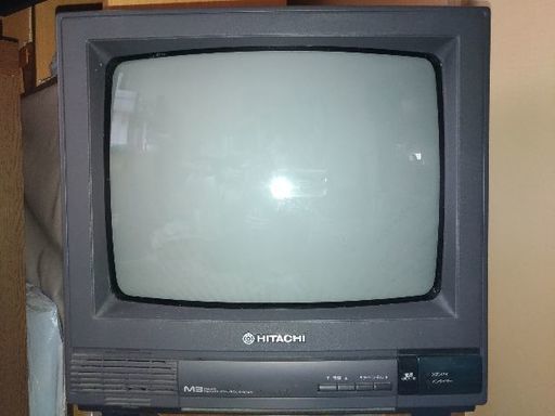 日立カラーテレビ C14-M3 89年製 13インチ？ リモコン付 ブラウン管 
