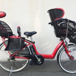 ブリヂストン アンジェリーノ 新基準 三人乗り 子供乗せ ピンク 8,9AH