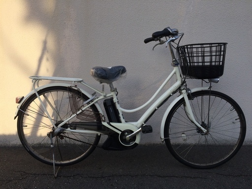地域限定　ブリヂストン　アシスタ　ポルク　新基準　子供乗せ　8,1AH　白　パス　ビビ　神戸市　電動自転車