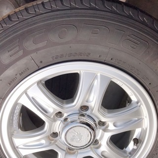 【日産キャラバン他】夏タイヤ・ホイール4本セット 195/80/15 おまけ付き