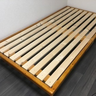 【シングルベッド】すのこベッド 天然パイン無垢材