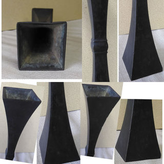 銅器 花入れ 一輪挿し 合わせ箱 a651