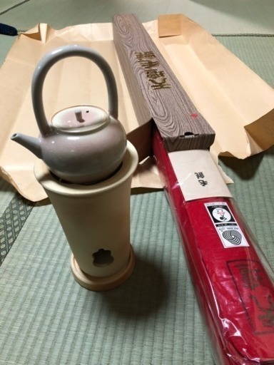 【1回のみ使用】煎茶道具 電熱涼炉　台付、ボーフラ のセット