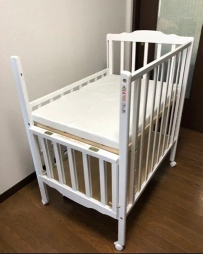 Katoji ベビーベッド ハイタイプ ホワイト Katoji ベビーベッド 