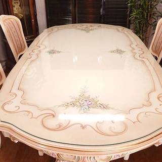 Ｇ7　アンティーク ロココ調 豪華ダイニング5点セット