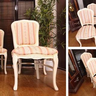 Ｇ7　アンティーク ロココ調 豪華ダイニング5点セット