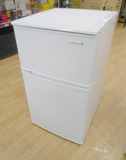 YAMADA 2ドア 冷蔵庫 90L YRZ-C09B1 2017年製 ノンフロン 冷凍冷蔵庫 