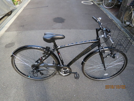 自転車 男性用 黒 27インチ相当（700C） 美品