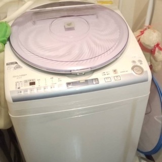 SHARP洗濯機と洗濯機ラックのセット