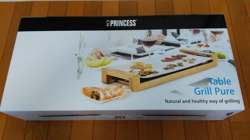 4/7まで掲載【本日のみ値下げ中】　新品未使用 PRINCESS Table Grill Pure ホワイト／2019年1月購入品になります
